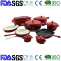 6PCS Enamel Cast Iron Cookware Set for Kitchen